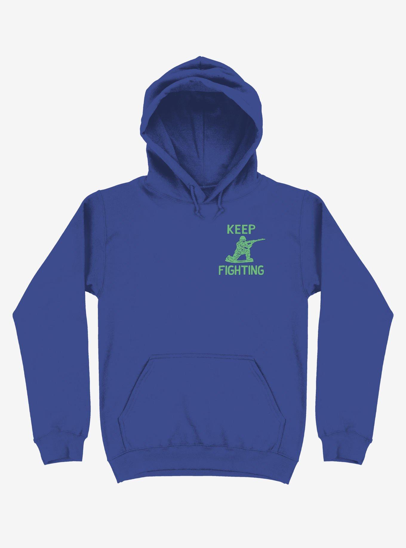 Keep Fighting Soldier Hoodie, ROYAL, hi-res