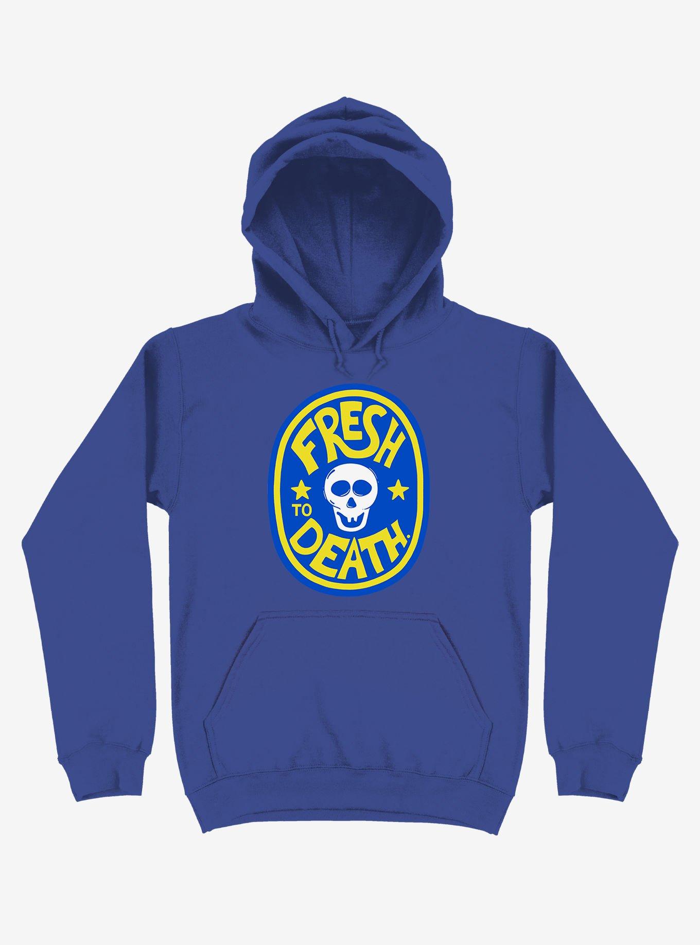 Fresh To Death Skull Hoodie, ROYAL, hi-res