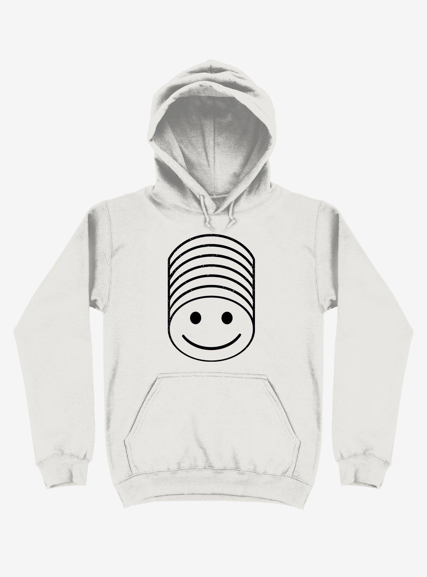 Smile Stack Hoodie, WHITE, hi-res
