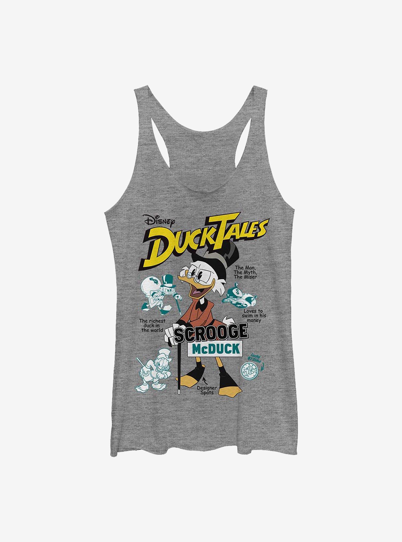 Disney Ducktales Richest Duck Girls Tank, GRAY HTR, hi-res