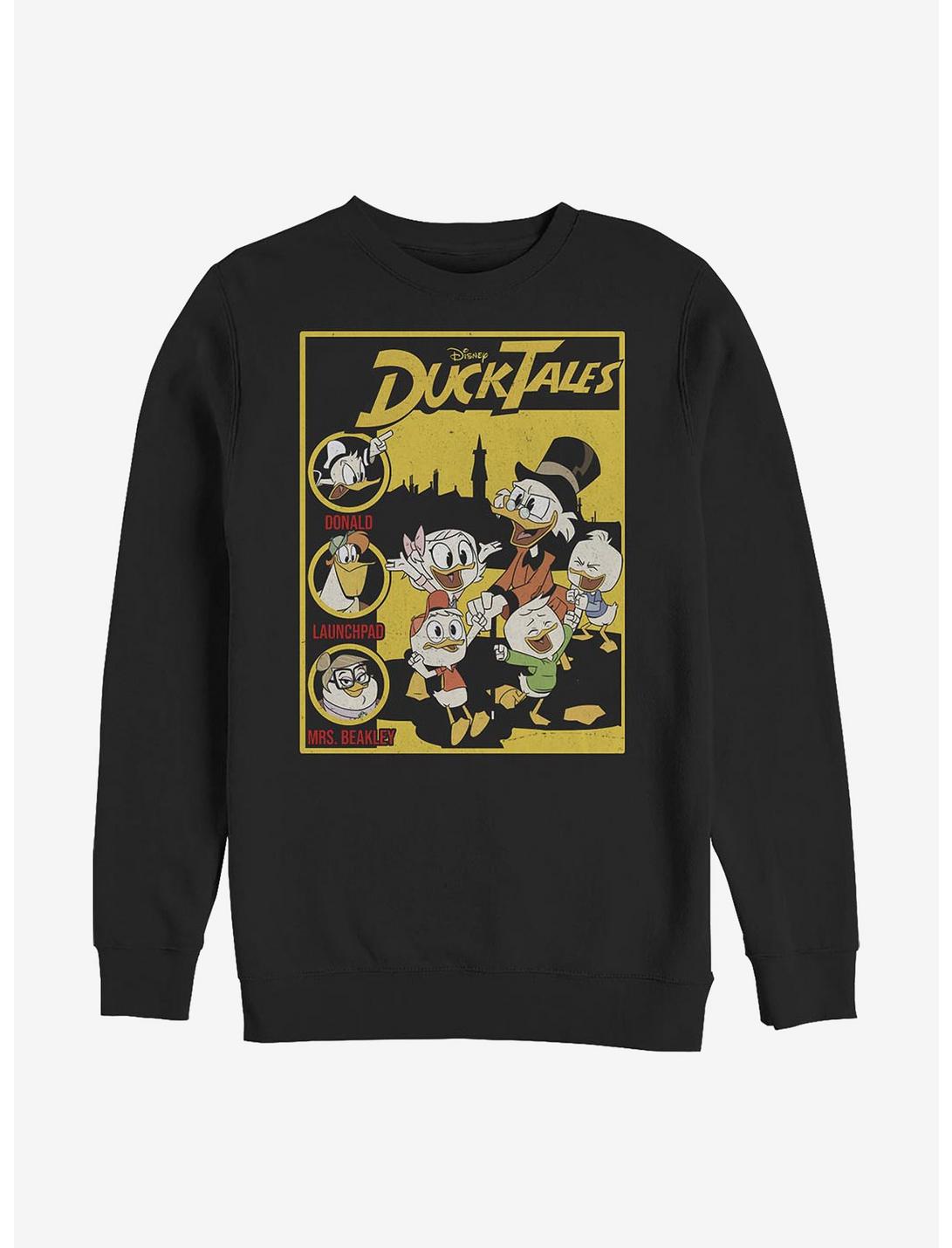 Disney Ducktales Cover Crew Sweatshirt, BLACK, hi-res