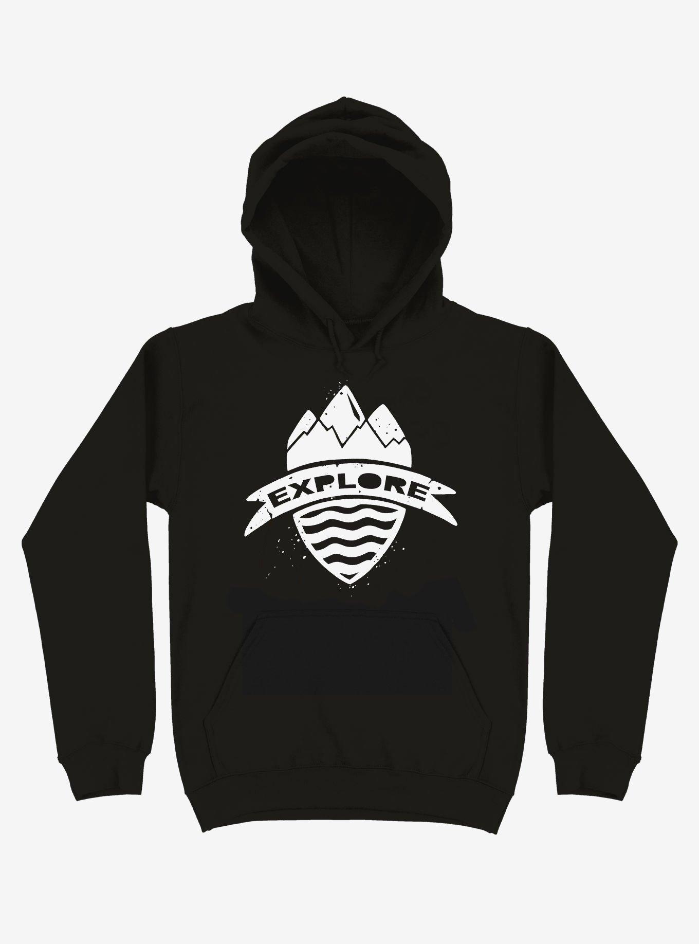 Explorer's Crest Hoodie, BLACK, hi-res