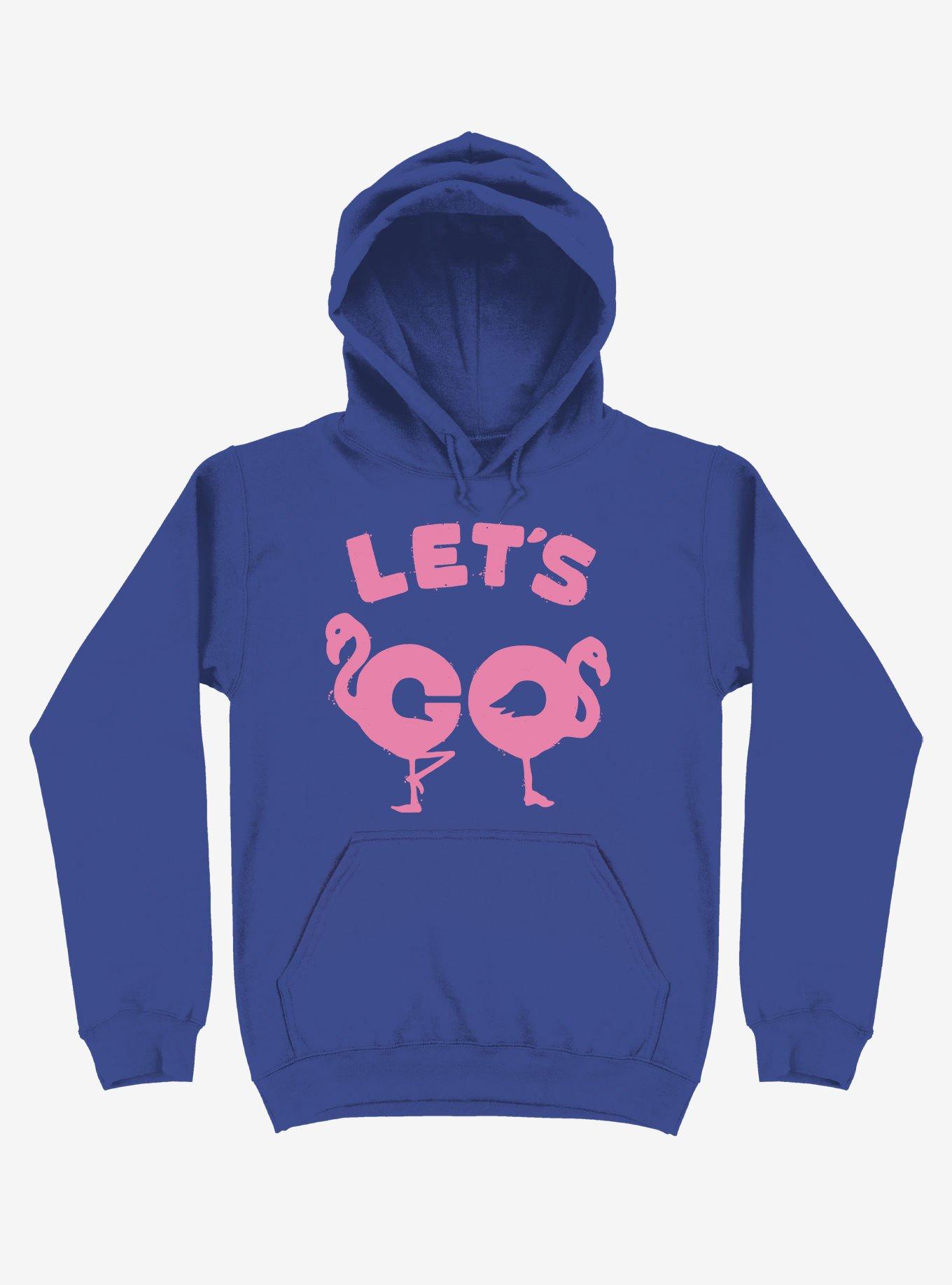 Let's Go Flamingo! Hoodie, ROYAL, hi-res