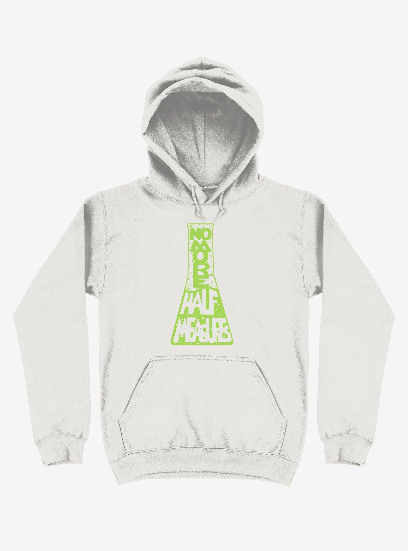 No More Half Meaures Hoodie, WHITE, hi-res