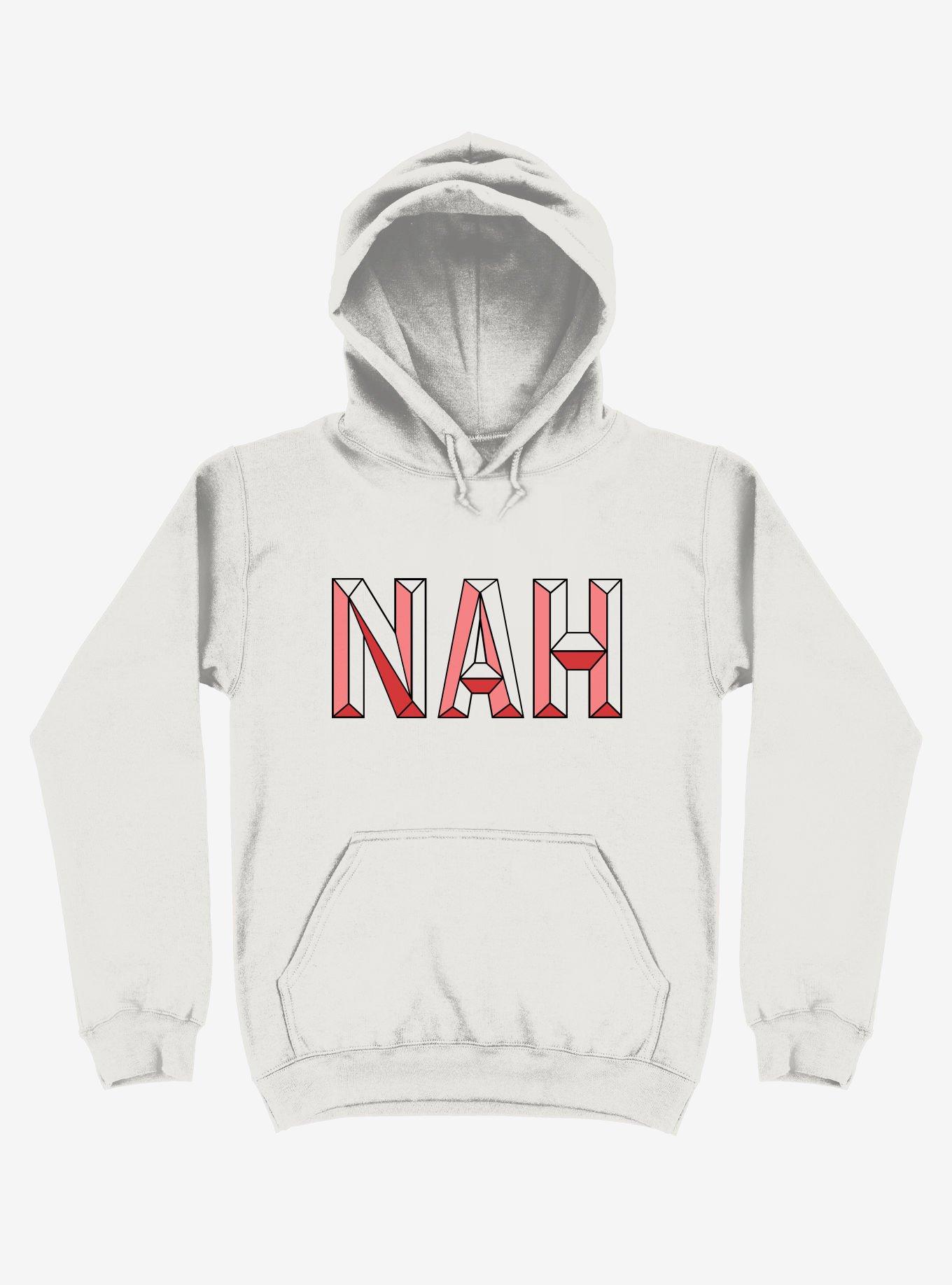 Nah, Not Now Hoodie, WHITE, hi-res