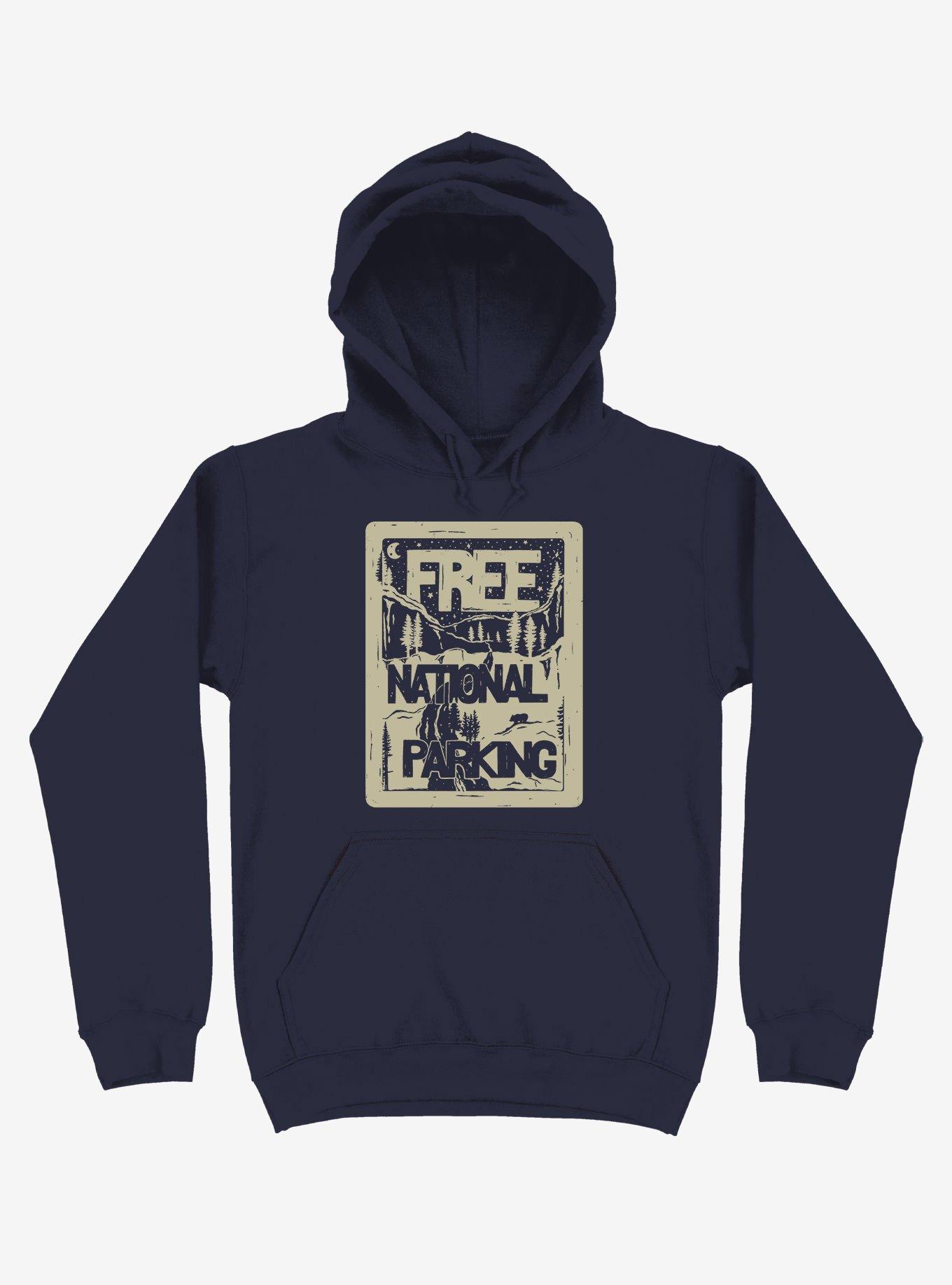 Free National Parking Forest Hoodie, NAVY, hi-res