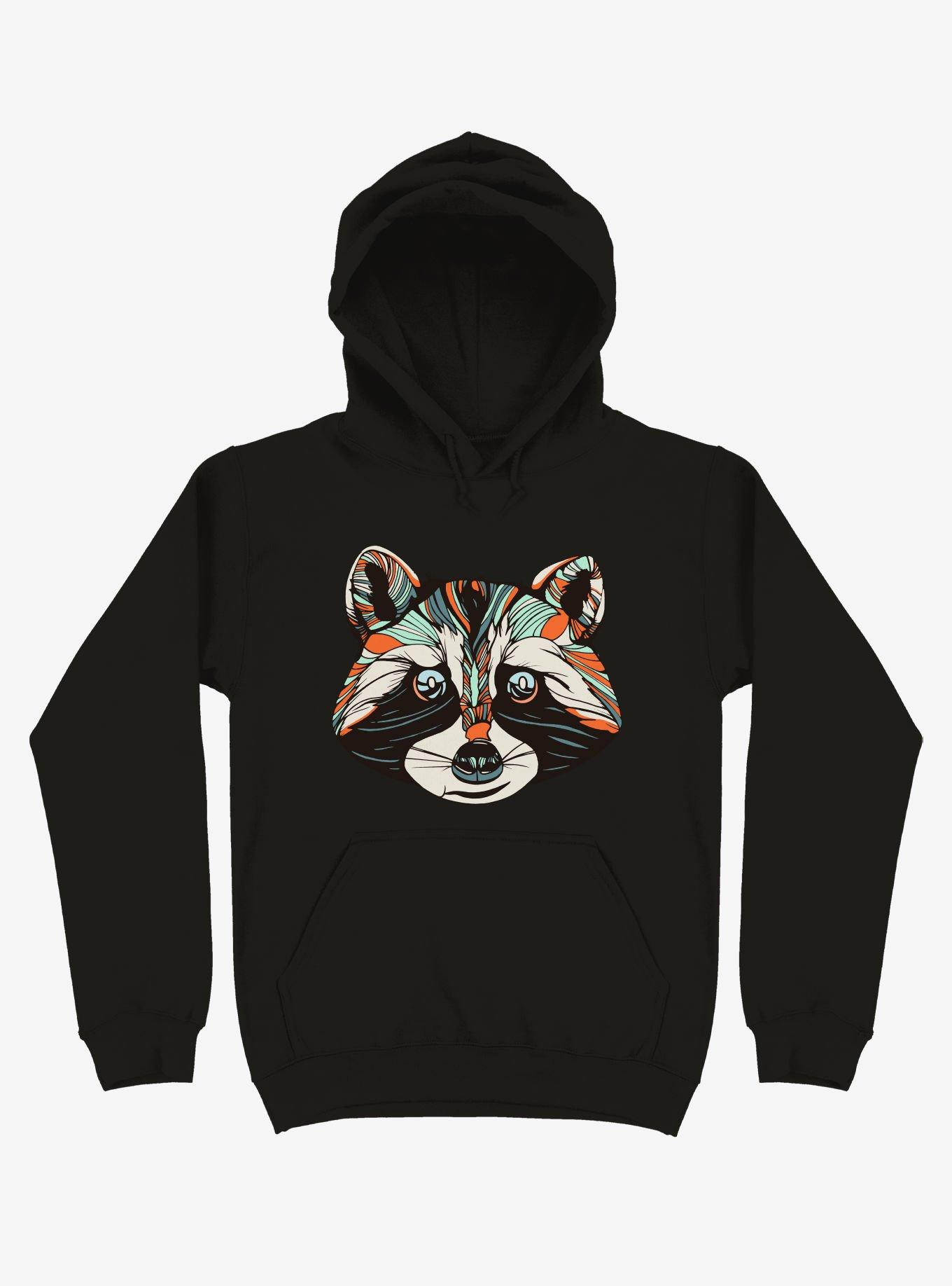 Raccoon Art Hoodie - BLACK | Hot Topic