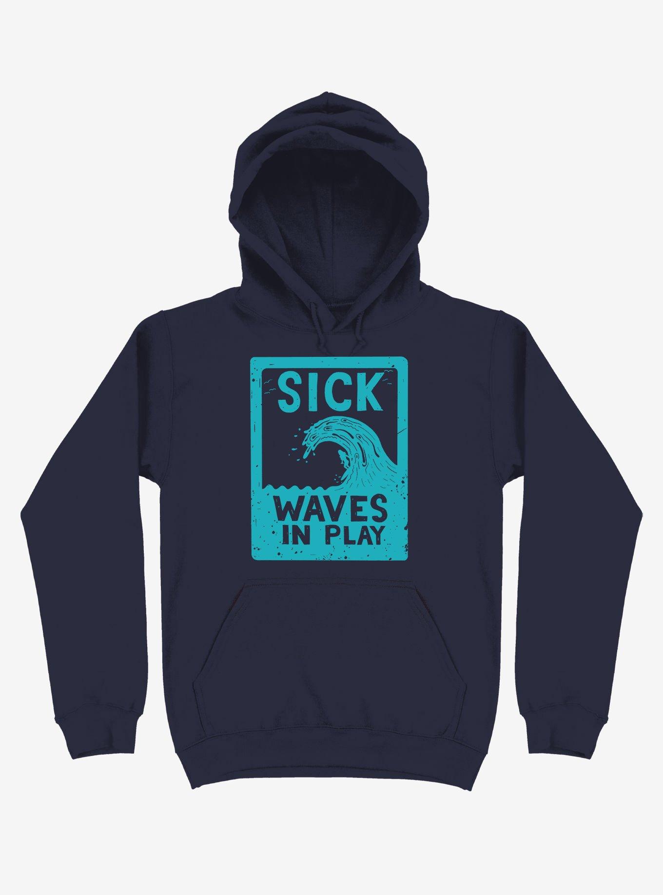 Sick Waves In Play Ocean Hoodie, , hi-res