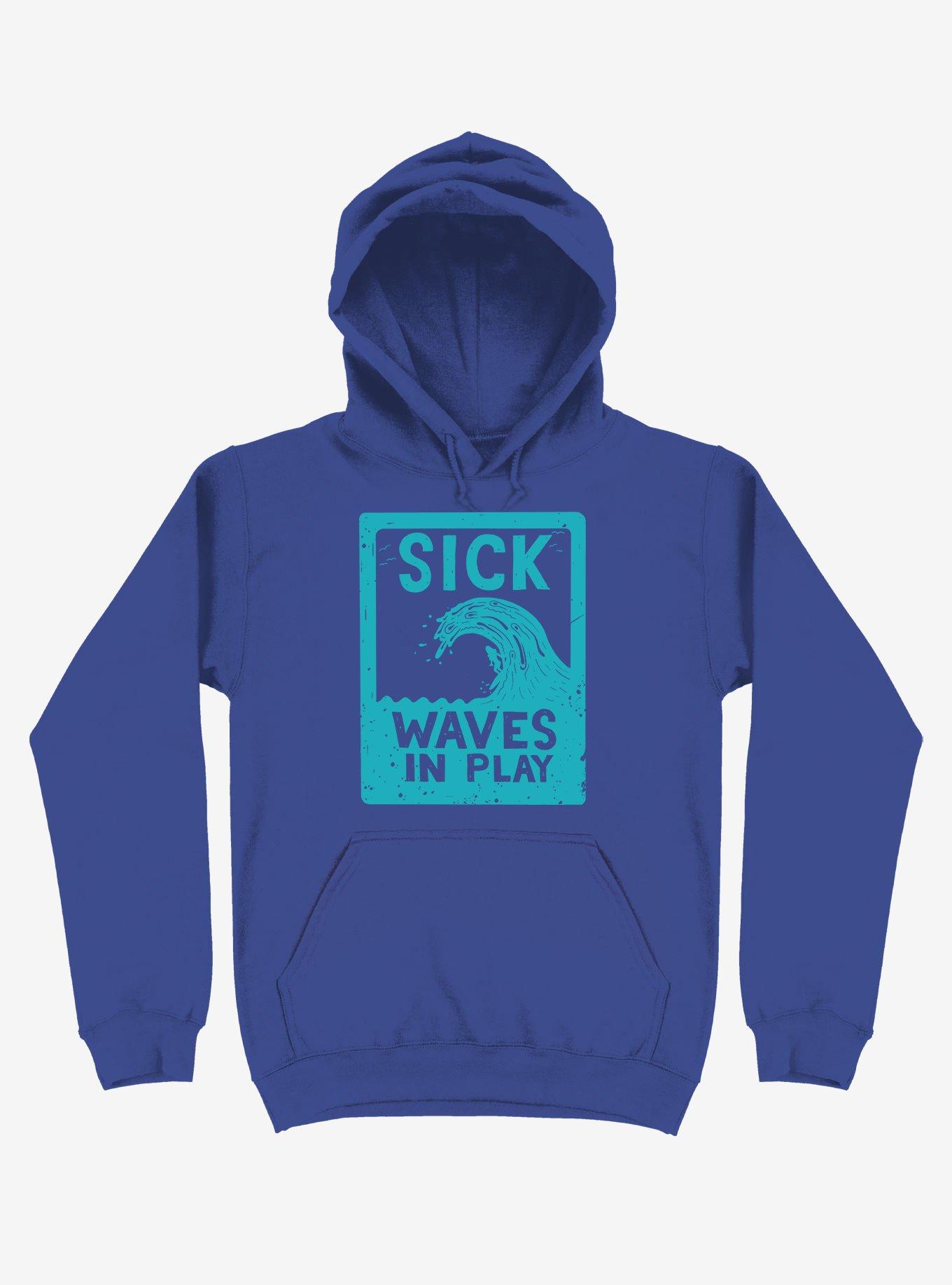 Sick Waves In Play Ocean Hoodie, ROYAL, hi-res