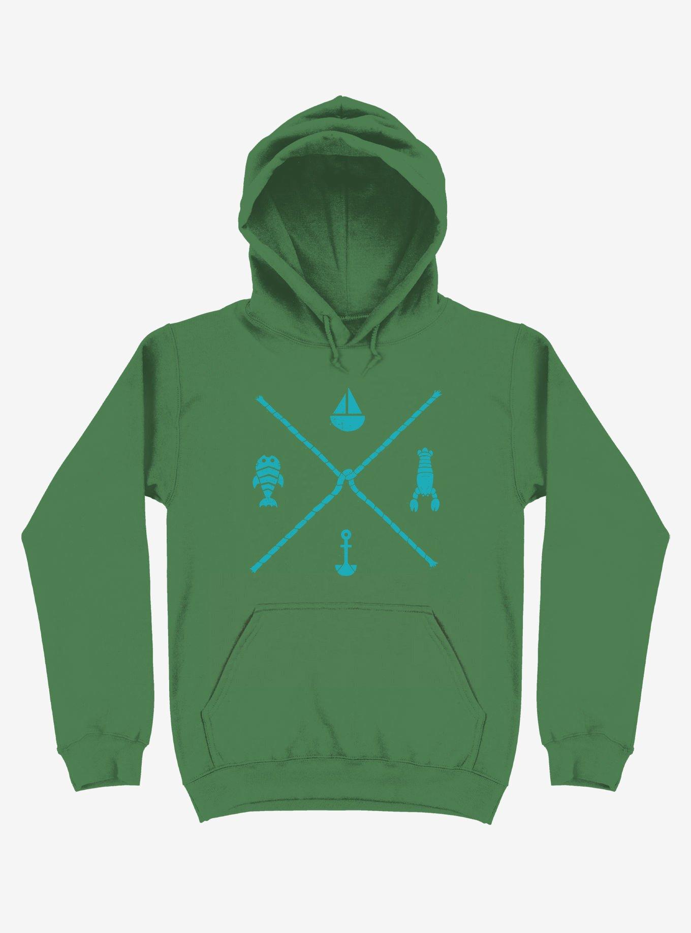 Sub-Aquatic Compass Hoodie, KELLY GREEN, hi-res