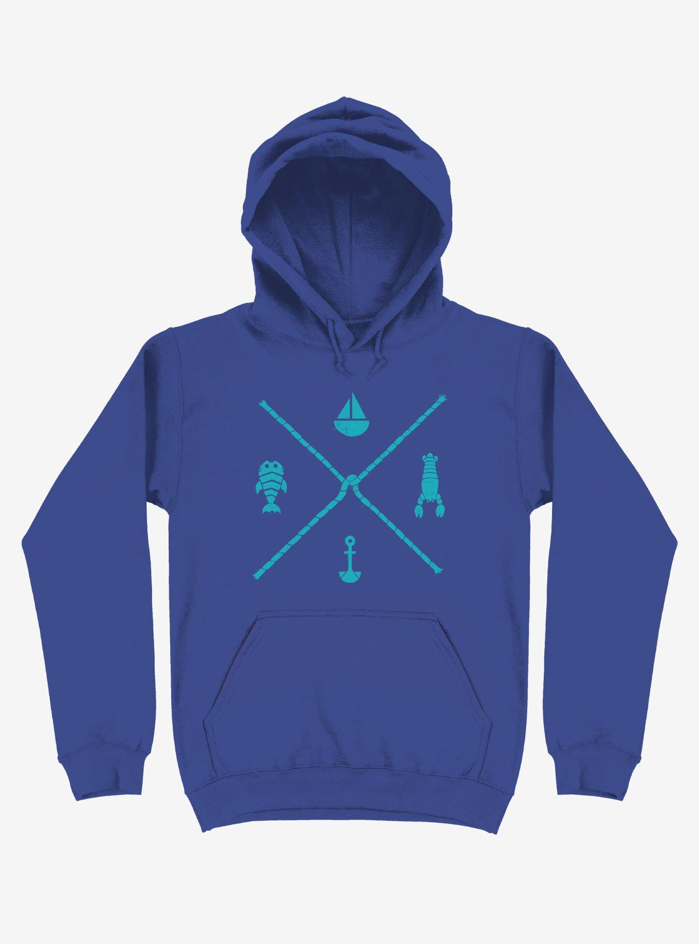Sub-Aquatic Compass Hoodie, ROYAL, hi-res