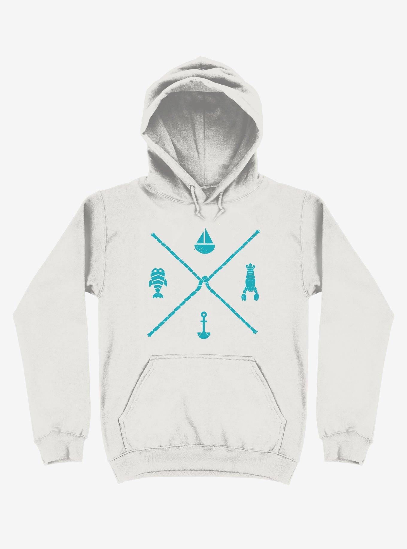 Sub-Aquatic Compass Hoodie, WHITE, hi-res
