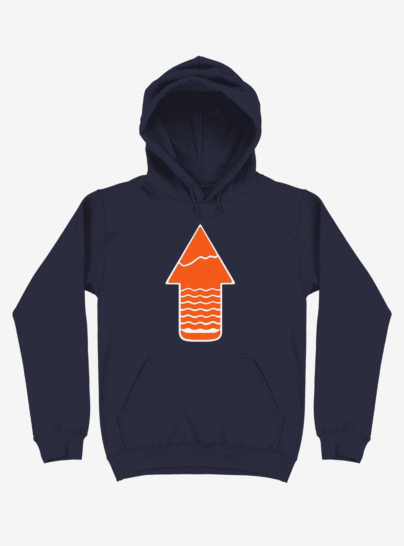 Take A Hike Up Arrow Art Hoodie, , hi-res