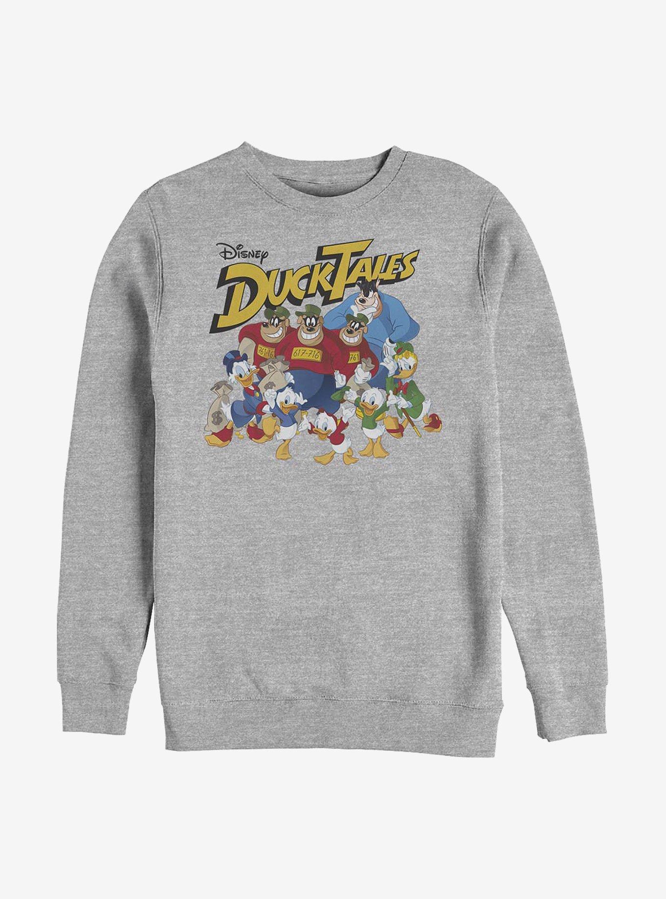 Disney Ducktales Group Shot Crew Sweatshirt, ATH HTR, hi-res