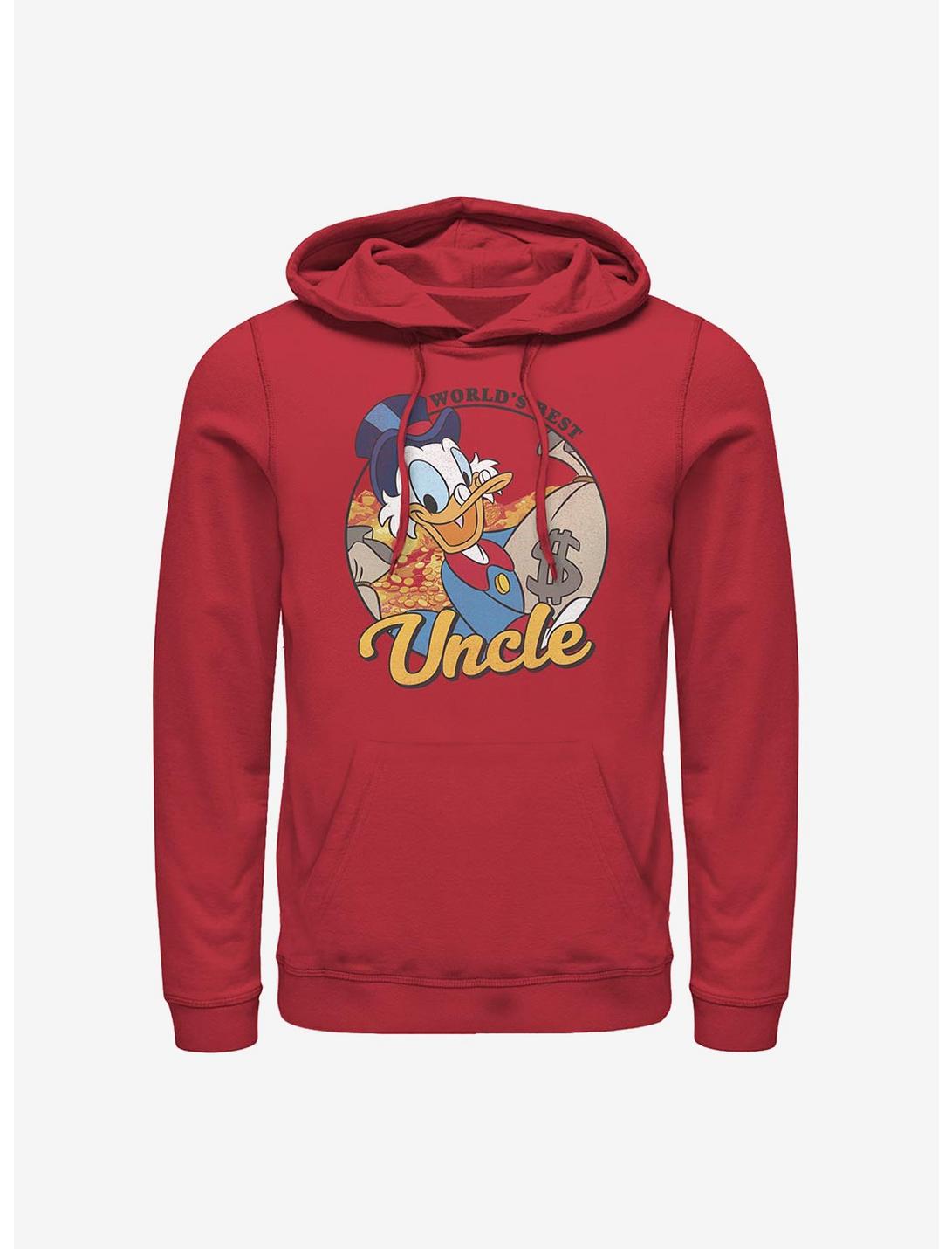 Disney Ducktales Scrooge Uncle Hoodie, RED, hi-res