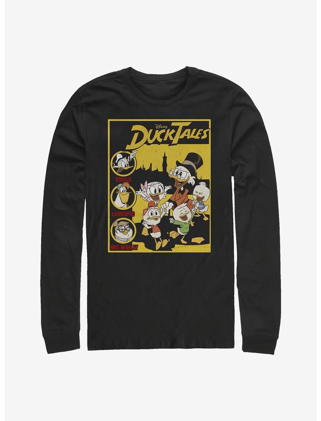 Disney Ducktales Cover Long-Sleeve T-Shirt, BLACK, hi-res