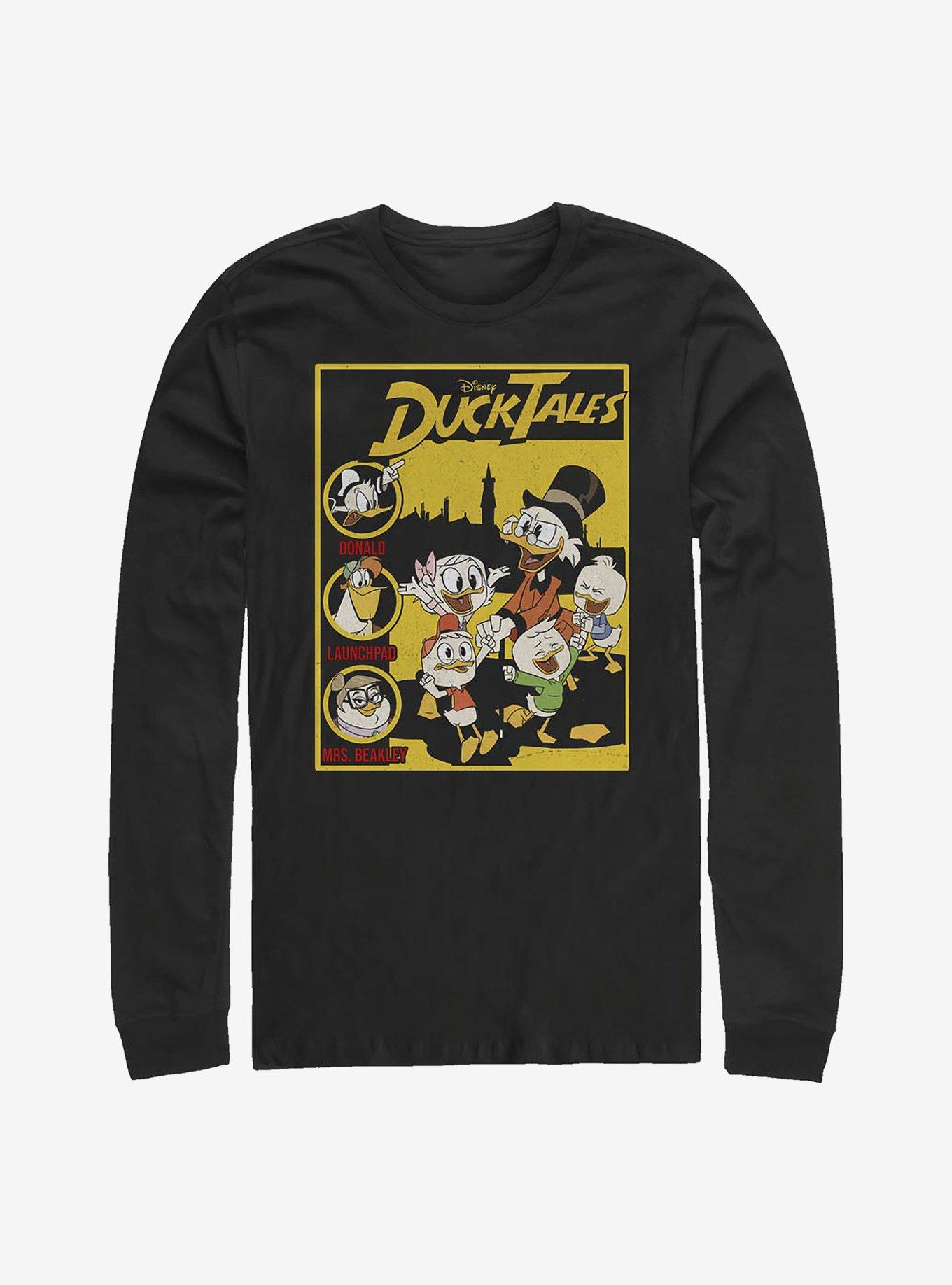 Disney Ducktales Cover Long-Sleeve T-Shirt, BLACK, hi-res