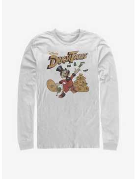 Disney Ducktales Scrooge Throwing Dollars Long-Sleeve T-Shirt, , hi-res