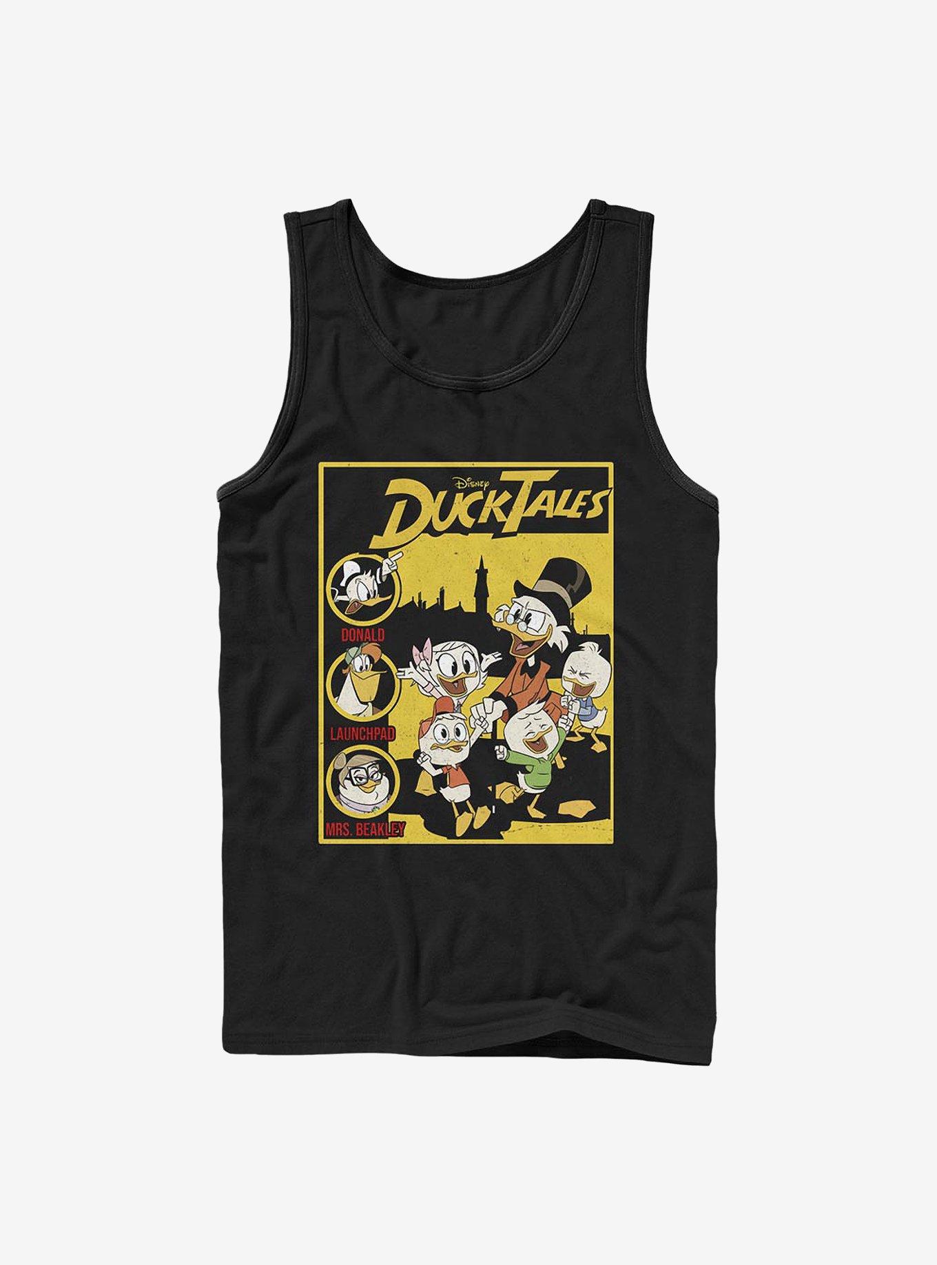 Disney Ducktales Cover Tank, BLACK, hi-res