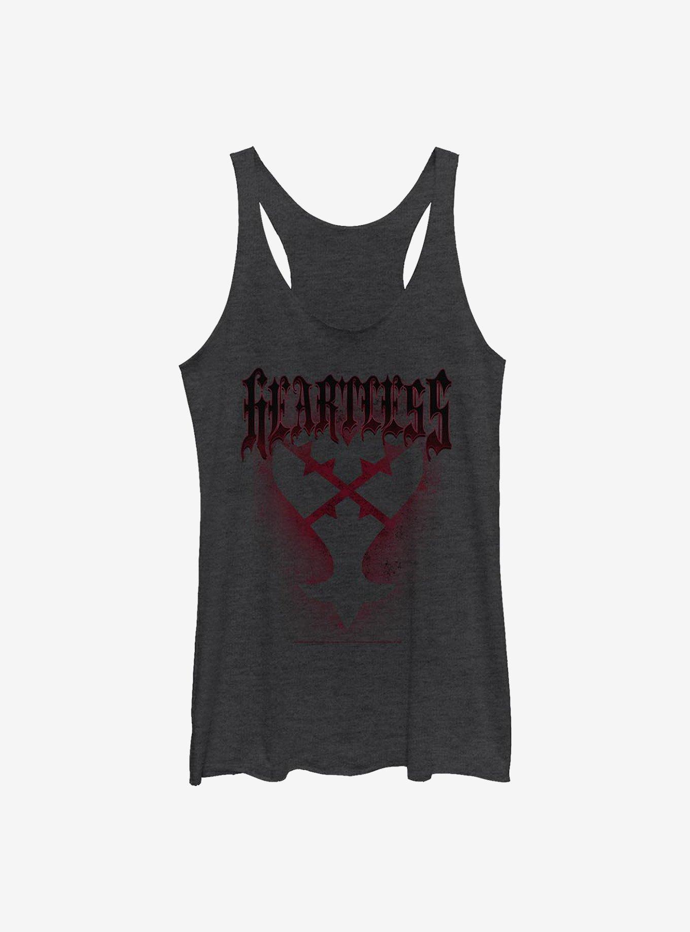 Disney Kingdom Hearts Heartless Girls Tank, BLK HTR, hi-res