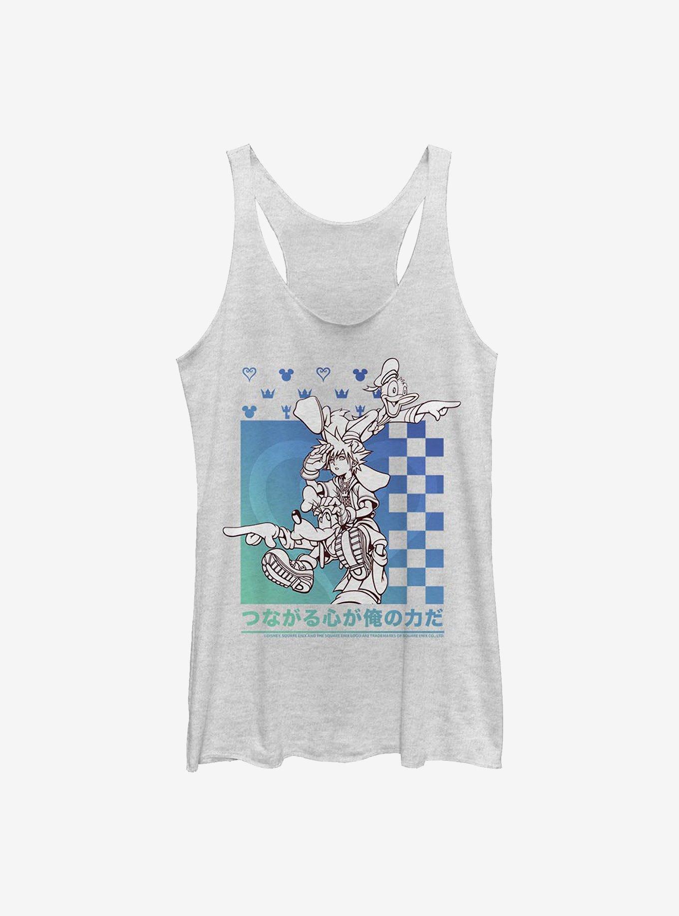 Disney Kingdom Hearts Power Friends Girls Tank Htr, WHITE HTR, hi-res