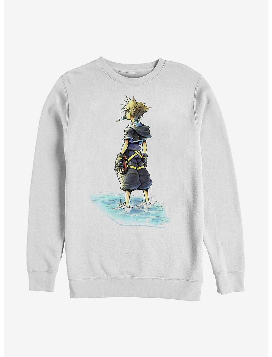 Disney Kingdom Hearts Feet Wet Crew Sweatshirt, WHITE, hi-res