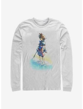 Disney Kingdom Hearts Beach Sora Long-Sleeve T-Shirt, WHITE, hi-res