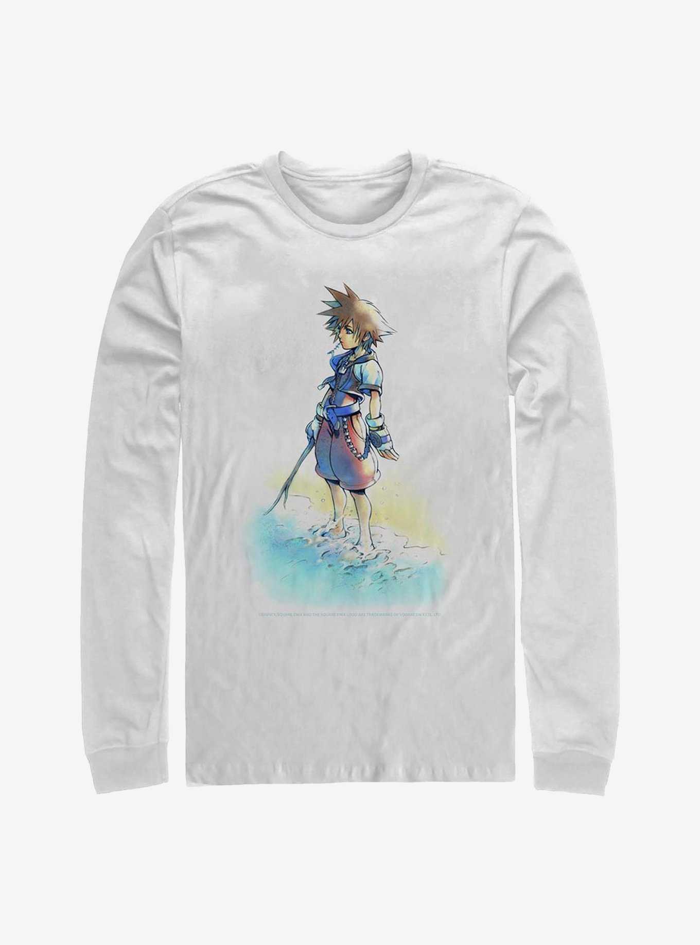 Disney Kingdom Hearts Beach Sora Long-Sleeve T-Shirt, WHITE, hi-res