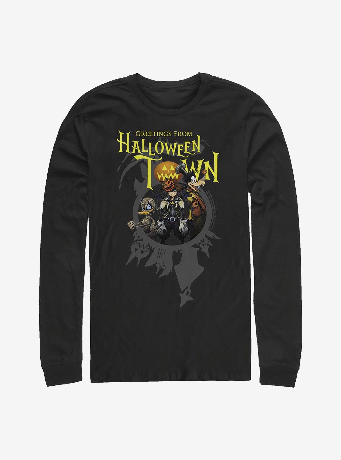 Disney Kingdom Hearts Greetings Halloween Town Long-Sleeve T-Shirt, , hi-res