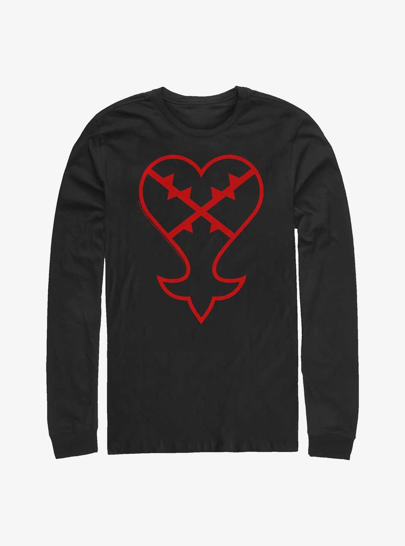 Disney Kingdom Hearts Heartless Symbol Long-Sleeve T-Shirt, , hi-res