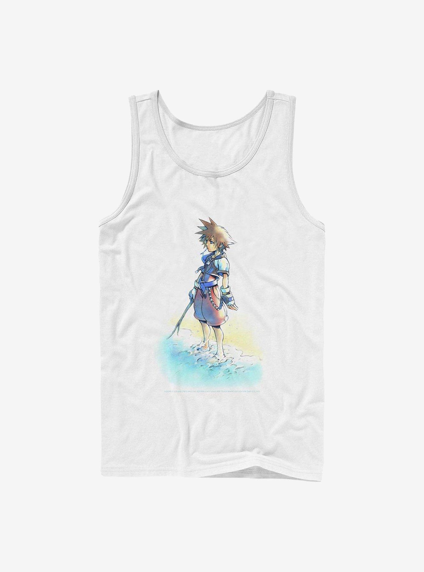 Disney Kingdom Hearts Beach Sora Tank, WHITE, hi-res