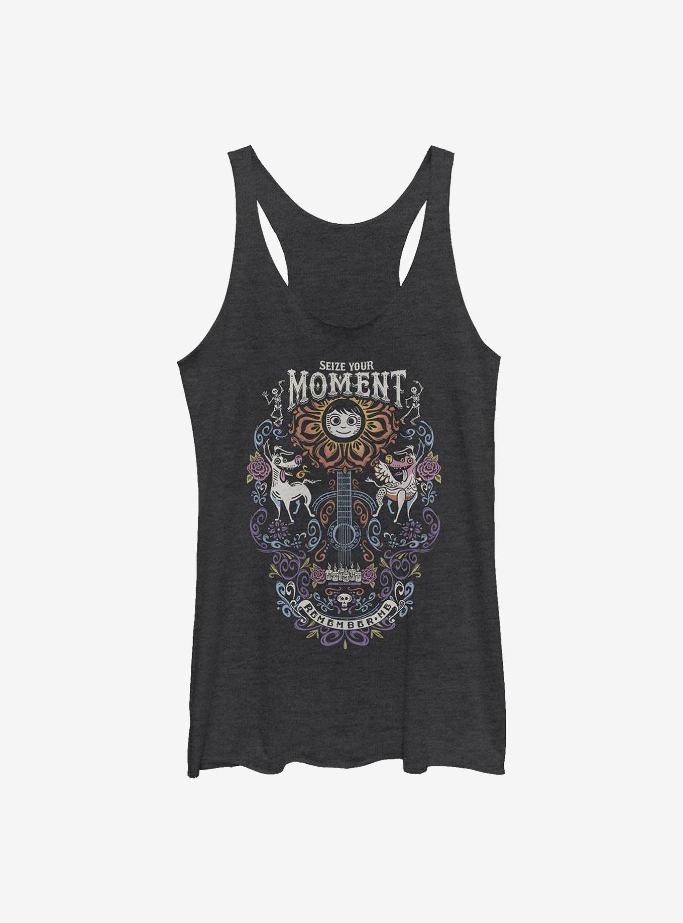 Disney Pixar Coco Seize Your Moment Girls Tank, BLK HTR, hi-res