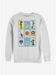 Disney Pixar Coco Card Art Crew Sweatshirt, WHITE, hi-res