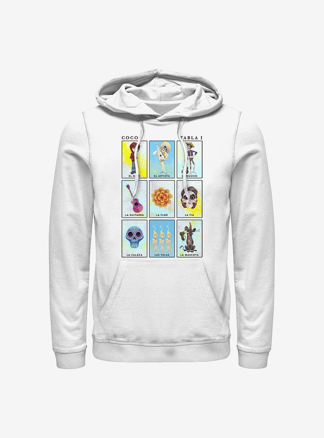 Disney Pixar Coco Card Art Hoodie, WHITE, hi-res