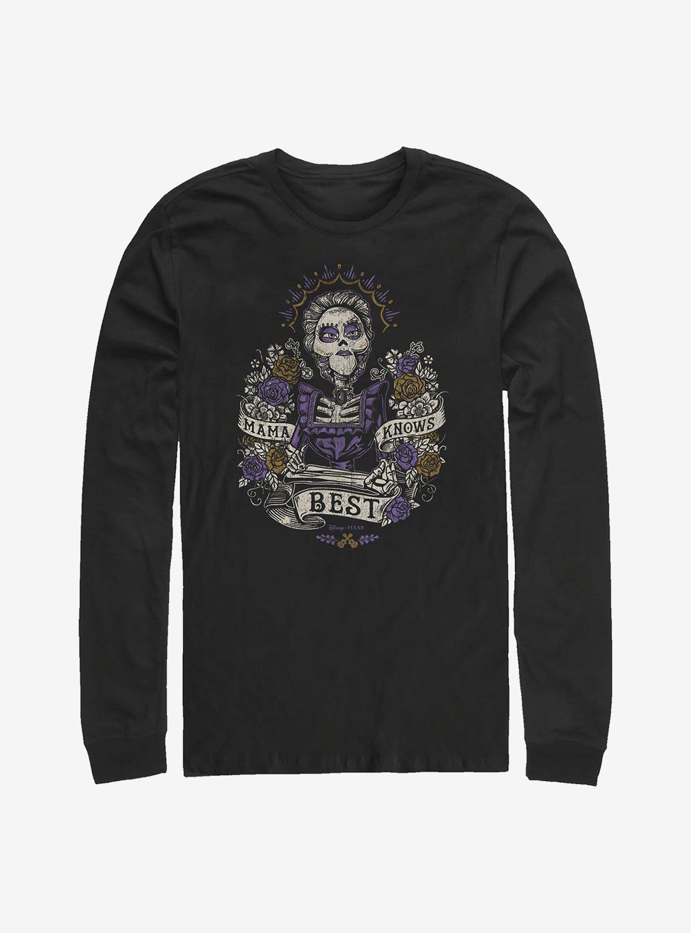 Disney Pixar Coco Mama Knows Best Long-Sleeve T-Shirt, BLACK, hi-res