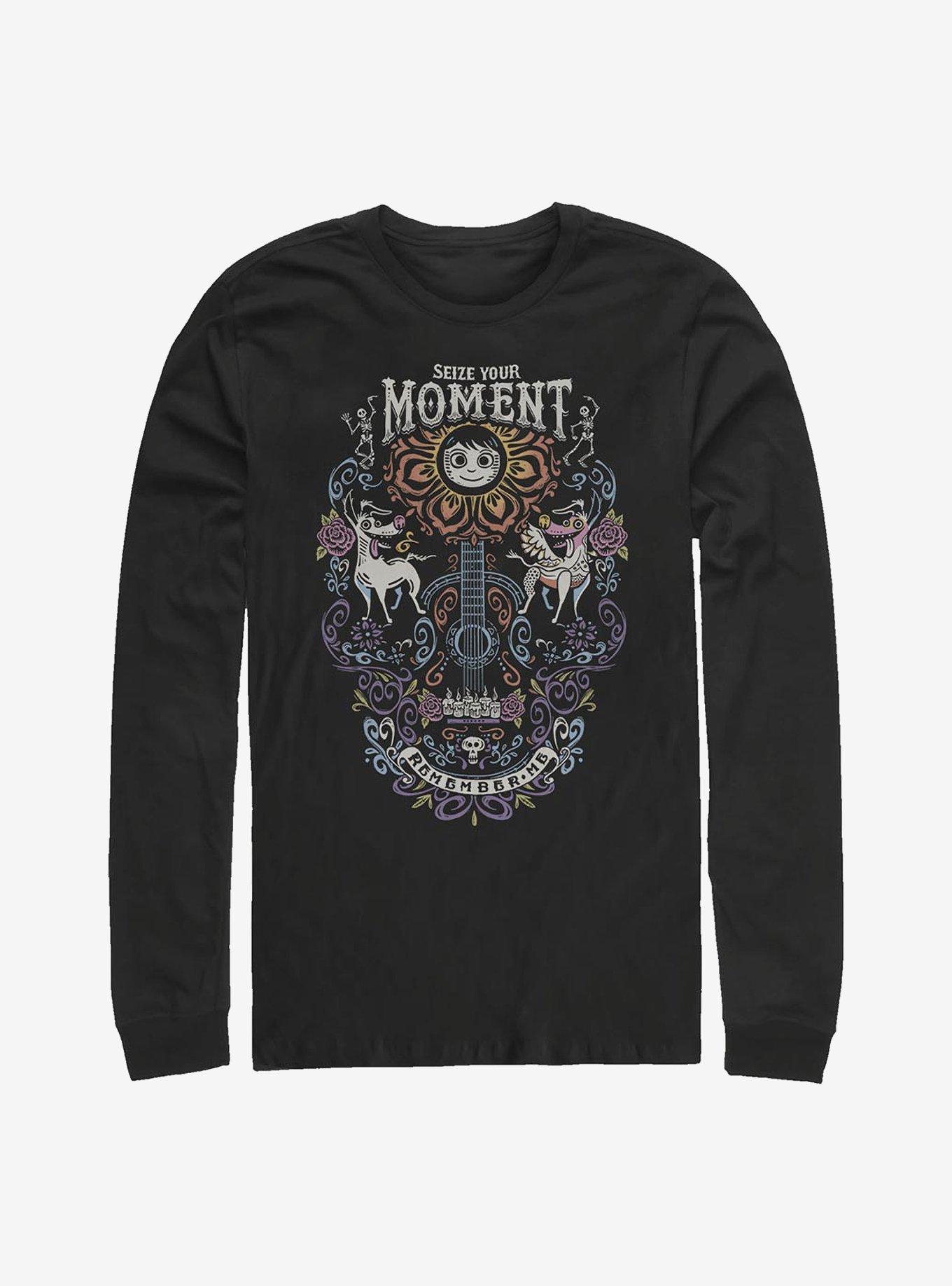 Disney Pixar Coco Seize Your Moment Long-Sleeve T-Shirt, BLACK, hi-res