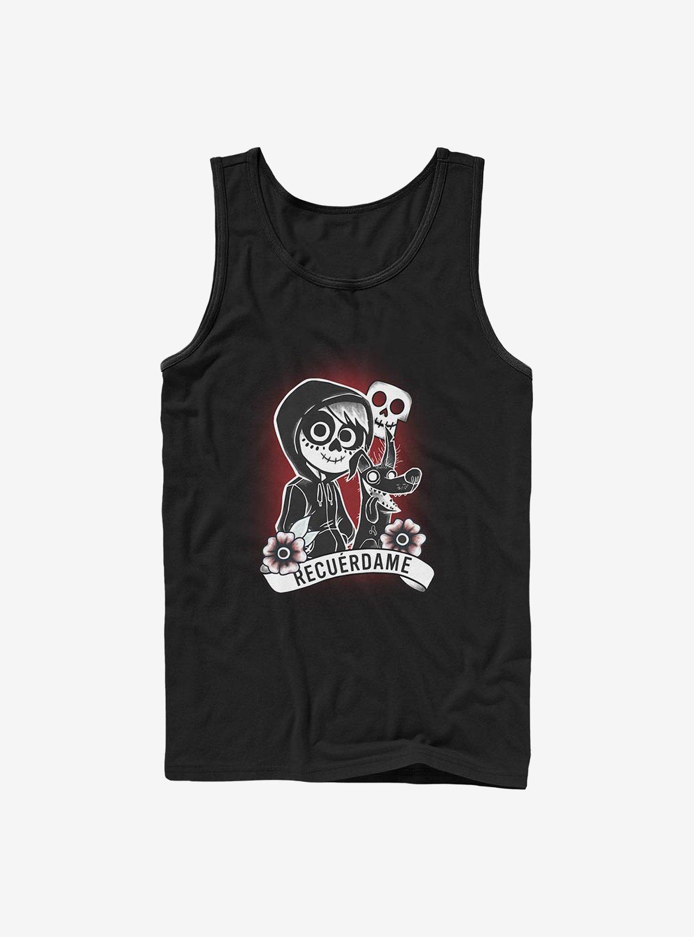Disney Pixar Coco Recuerdame Tattoo Tank