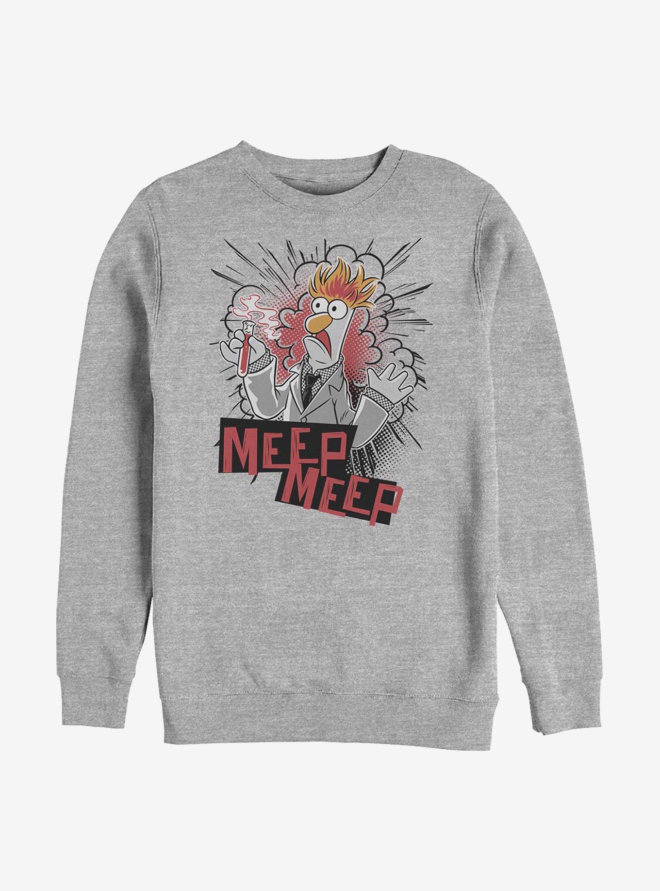 Disney The Muppets Beaker Meep Crew Sweatshirt, ATH HTR, hi-res