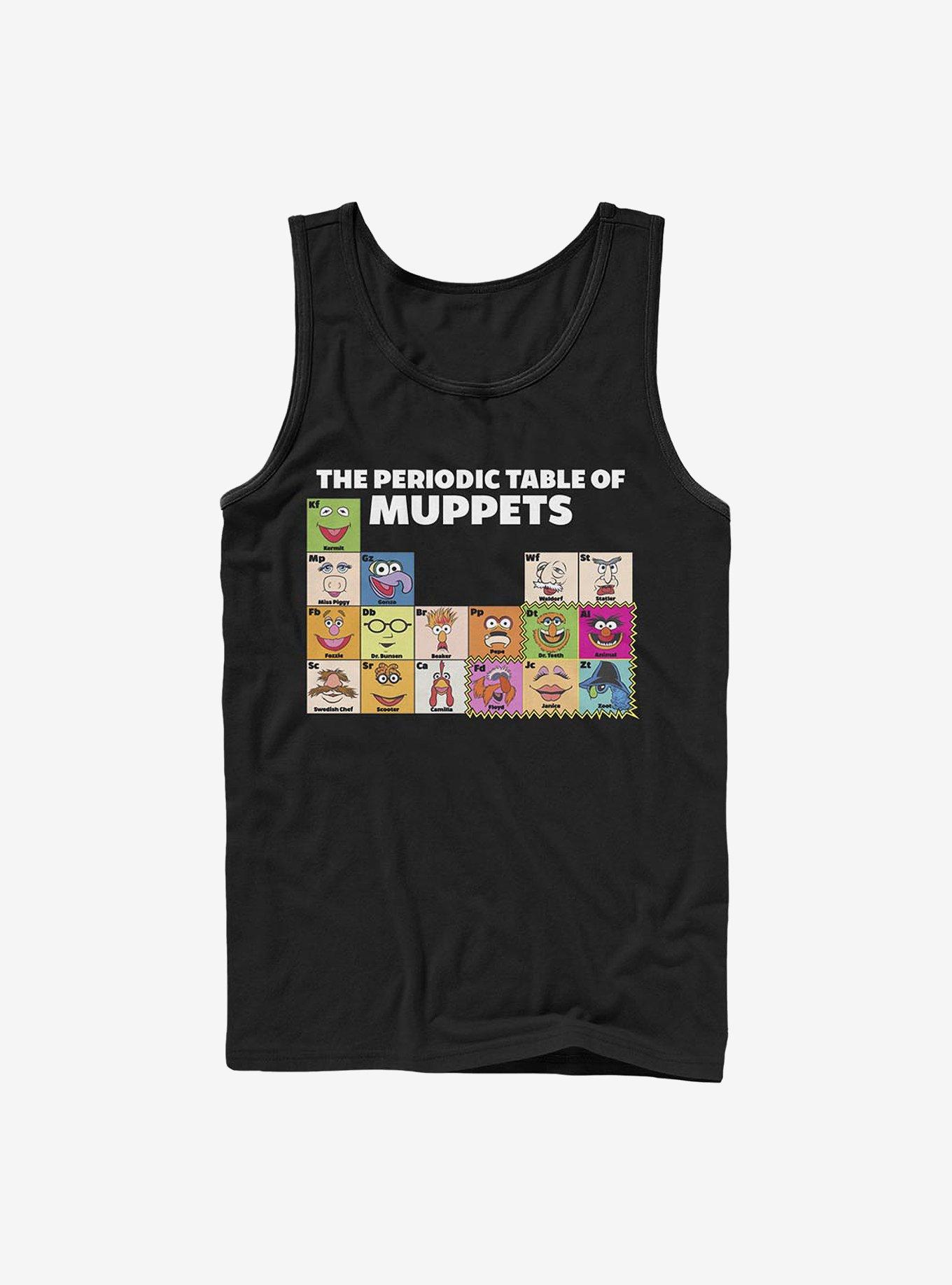Disney The Muppets Periodic Table Of Muppets Tank Top, BLACK, hi-res