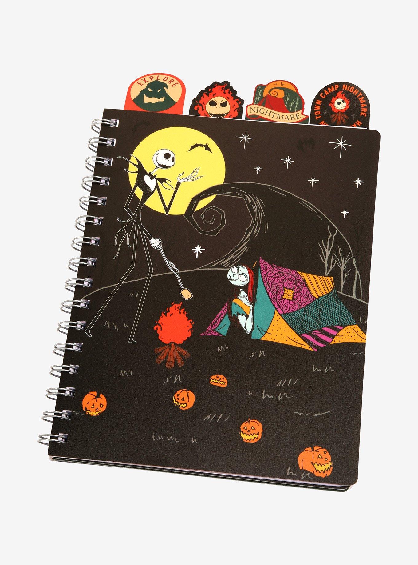 Disney The Nightmare Before Christmas Spiral Hill Camping Tab Journal