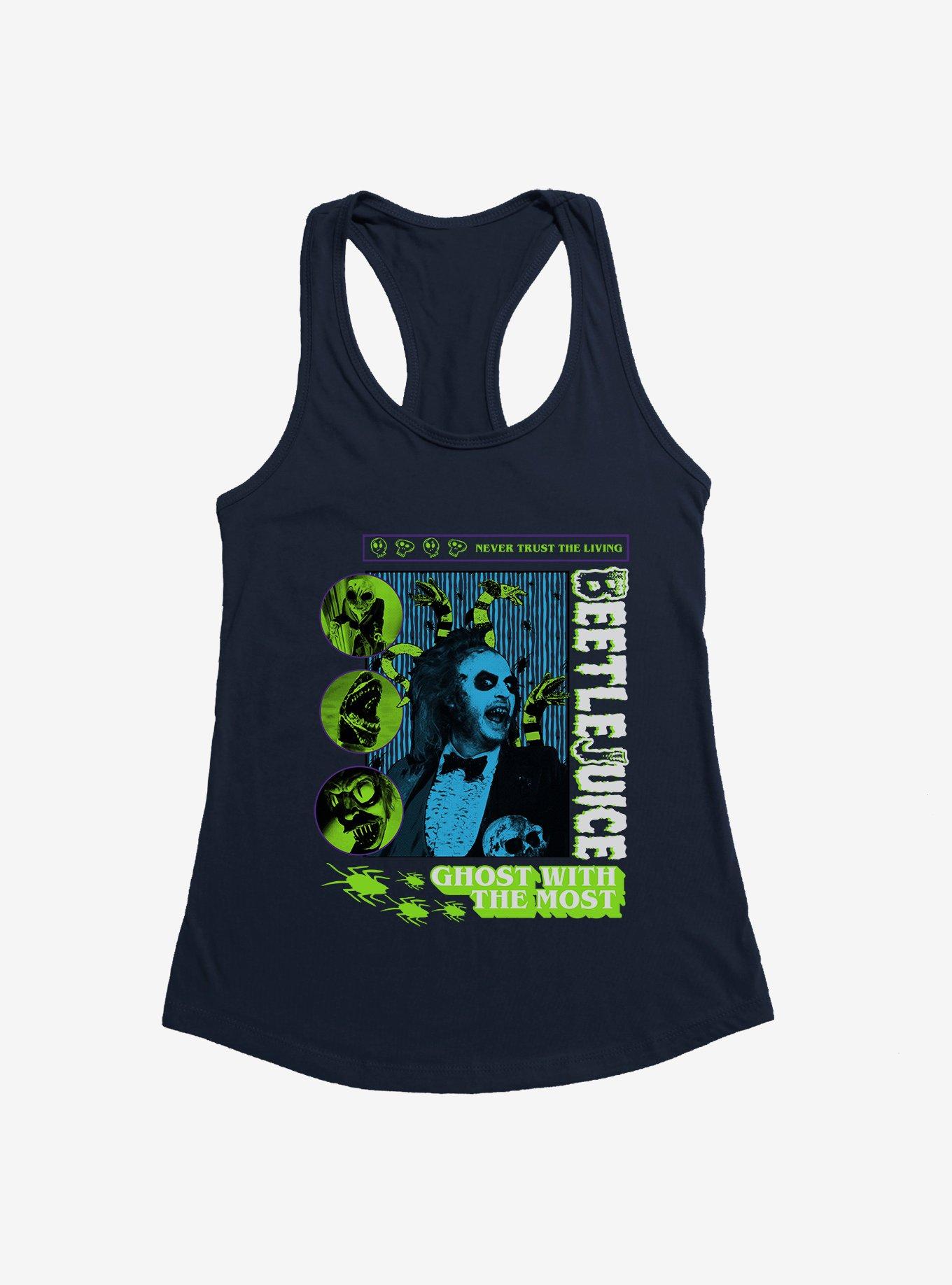 Beetlejuice Monsters Girls Tank, NAVY, hi-res