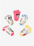 Disney Mickey Mouse & Friends Vintage No-Show Socks 5 Pair