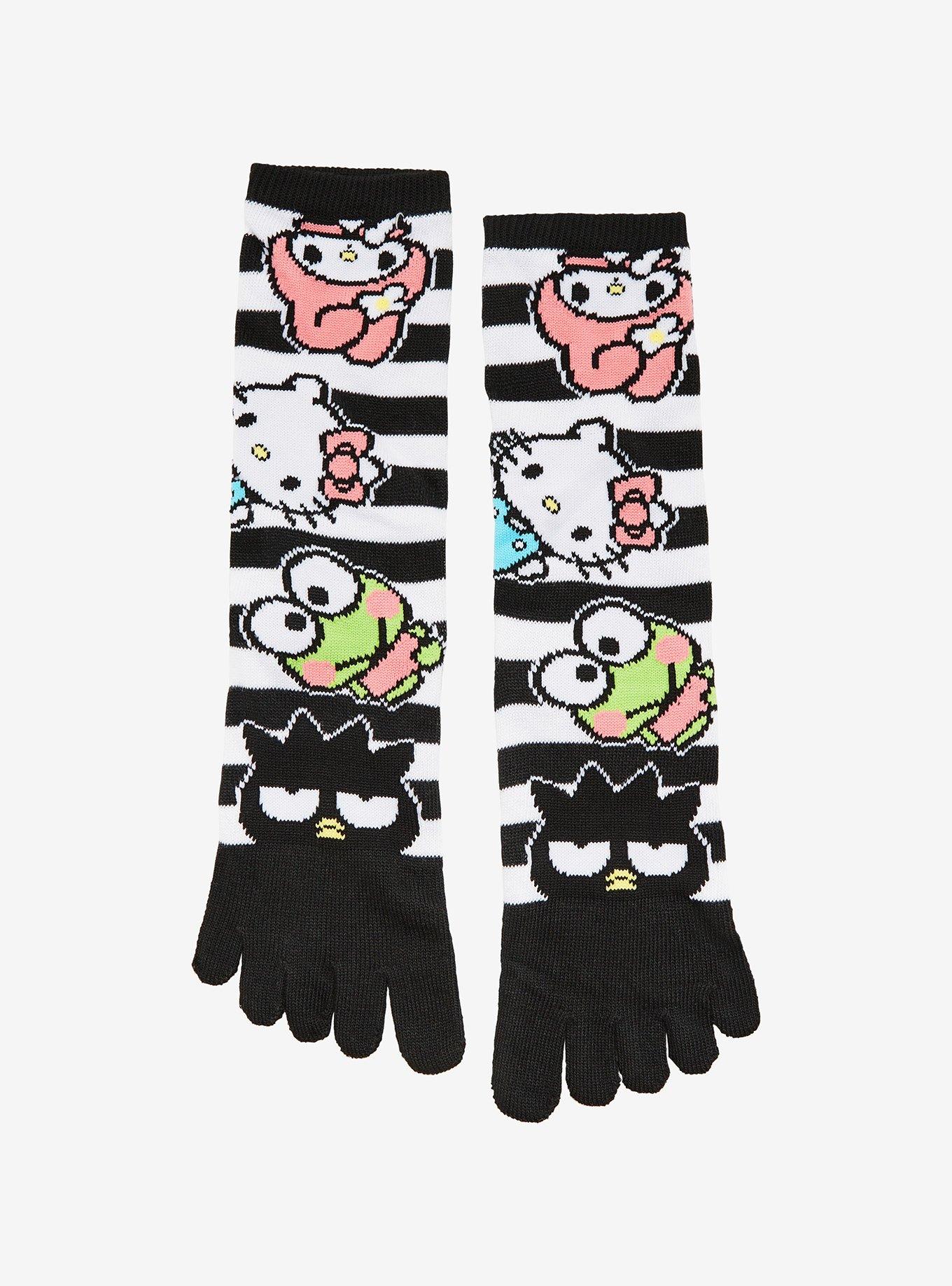 Hello Kitty & Friends Striped Toe Crew Socks, , hi-res