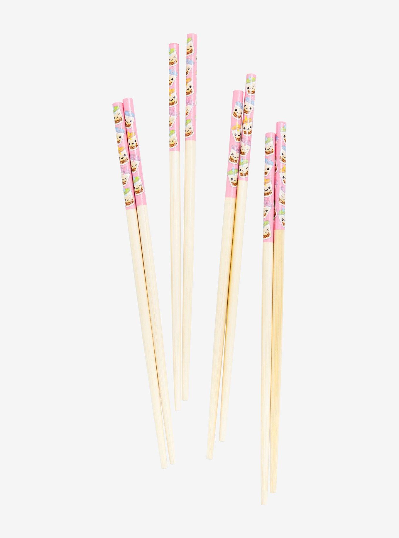 Chibi Boba Pastel Chopstick Set, , hi-res