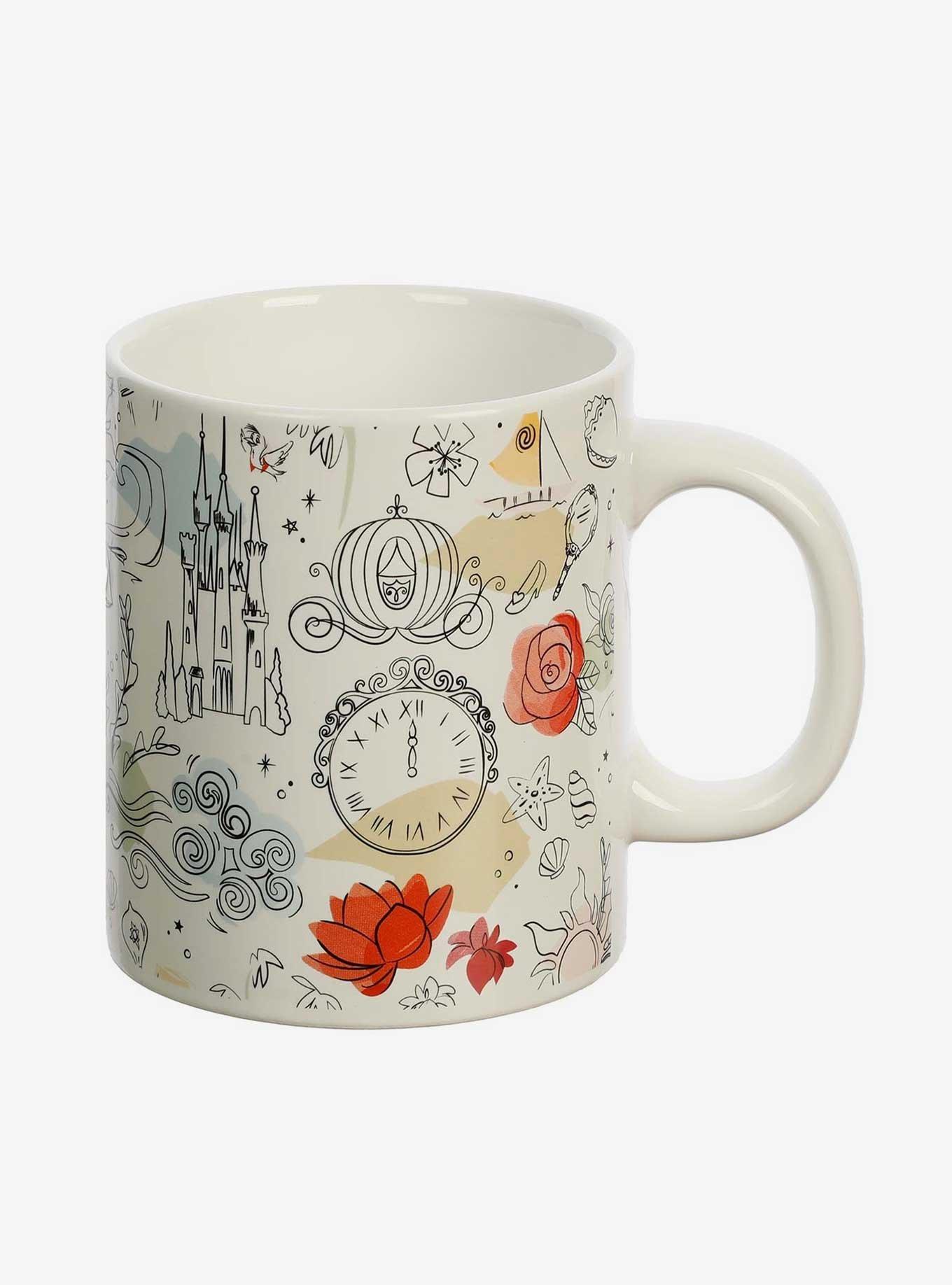 Disney Princess Icons Line Art Mug, , hi-res