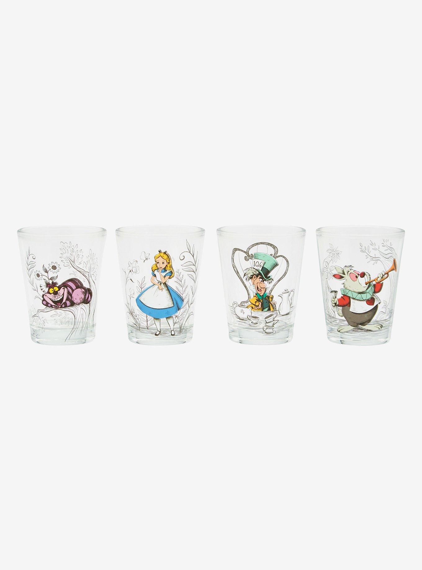 Disney Alice in Wonderland Character Portraits Mini Glass Set, , hi-res