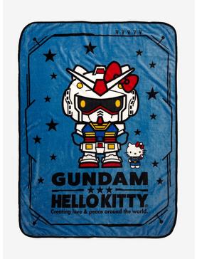 Gundam x Hello Kitty RX-78-2 Gundam Throw - BoxLunch Exclusive, , hi-res