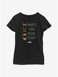 Marvel Loki For All Time Youth Girls T-Shirt, BLACK, hi-res