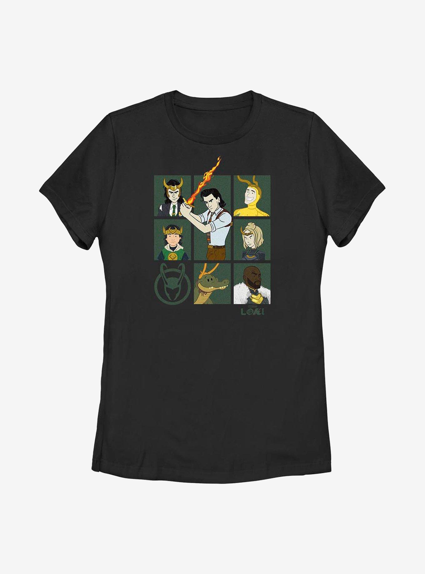 Marvel Loki Team Womens T-Shirt - BLACK | BoxLunch