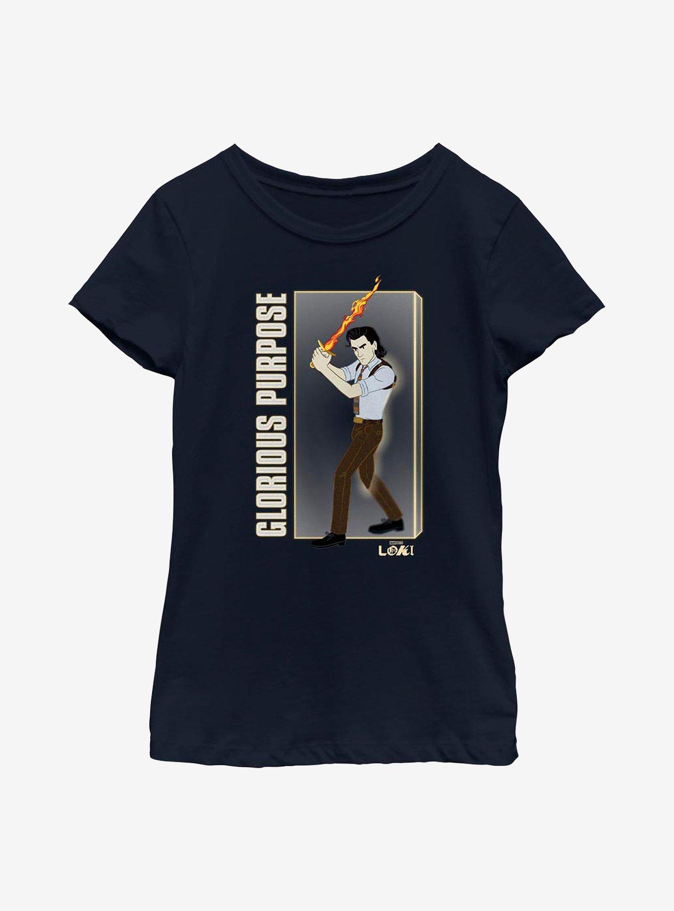 Marvel Loki Glorious Purpose Youth Girls T-Shirt, , hi-res